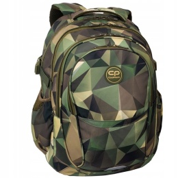 Coolpack Plecak Młodzieżowy Szkolny Factor Hedge Moro Wojskowy F002731