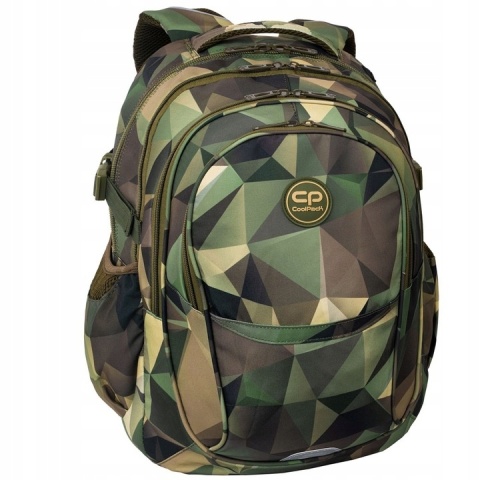 Coolpack Plecak Młodzieżowy Szkolny Factor Hedge Moro Wojskowy F002731