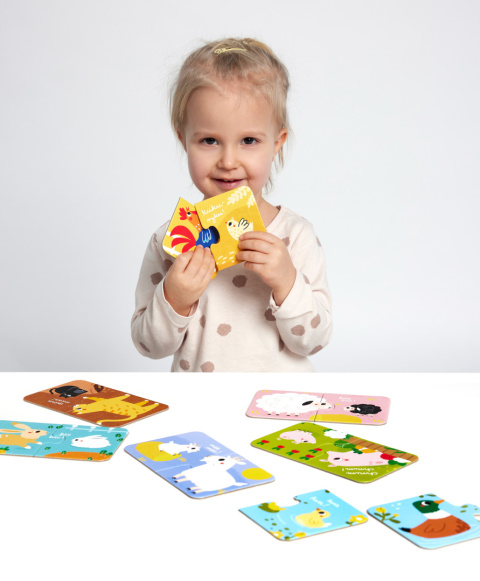 CzuCzu Puzzle Do Pary Zwierzątka 18m+ 92962 CzuCzu Puzzle Do Pary Zwierzątka 18m+ 92962