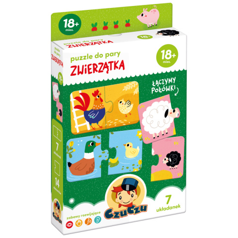 CzuCzu Puzzle Do Pary Zwierzątka 18m+ 92962 CzuCzu Puzzle Do Pary Zwierzątka 18m+ 92962