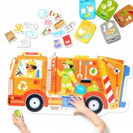 CzuCzu Puzzle Moto Śmieciarka Układanka Edukacyjna 26 elementów 94010