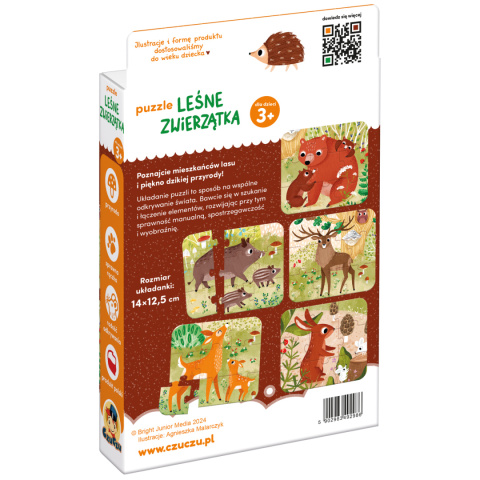 CzuCzu Puzzle Leśne Zwierzątka 3+ 92986 CzuCzu Puzzle Leśne Zwierzątka 3+ 92986