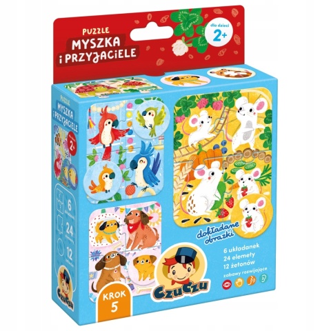 CzuCzu Puzzle Myszka i Przyjaciele Edukacyjna Układanka 2+ 93792 CzuCzu Puzzle Myszka i Przyjaciele Edukacyjna Układanka 2+ 93792