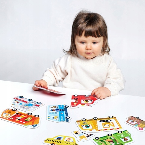 CzuCzu Puzzle Do Pary Auta 16 elementów 18m+ 93778 CzuCzu Puzzle Do Pary Auta 16 elementów 18m+ 93778