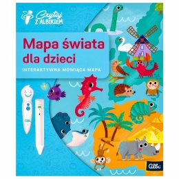 Czytaj Z Albikiem Mapa Świata dla Dzieci Interaktywna Mówiąca Mapa
