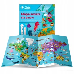 Czytaj Z Albikiem Mapa Świata dla Dzieci Interaktywna Mówiąca Mapa