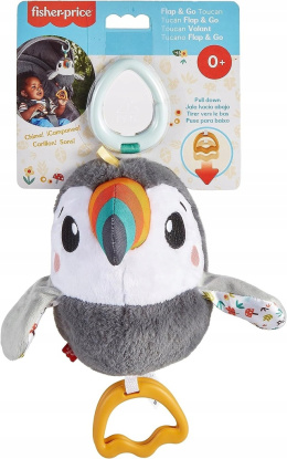 Fisher Price Zawieszka Sensoryczna Maskotka Trzepoczący Tukan HNX66
