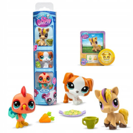 Littlest Pet Shop Zestaw Tuba Trios 3 Figurki #163-165 LPS00646