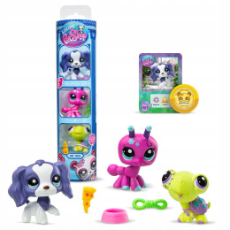 Littlest Pet Shop Zestaw Tuba Trios 3 Figurki #160-162 LPS00646