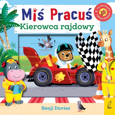Miś Pracuś Kierowca Rajdowy Ruchome Elementy Wilga