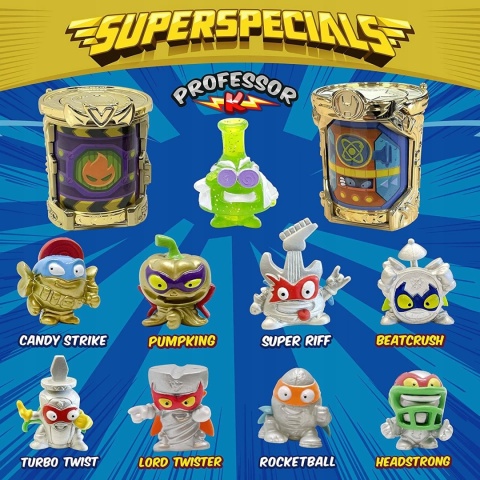 Super Things Zings Zestaw Metalowa Złota Puszka 9 Figurek Seria 2 Super Things Zings Zestaw Metalowa Złota Puszka 9 Figurek Seria 2