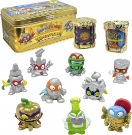 Super Things Zings Zestaw Metalowa Złota Puszka 9 Figurek Seria 2
