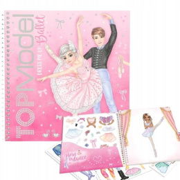 TOP MODEL KOLOROWANKA Dress Me UP BALET Naklejki 13611