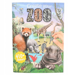 TOP MODEL Zestaw Zoo z NAKLEJKAMI 410 naklejek 13607