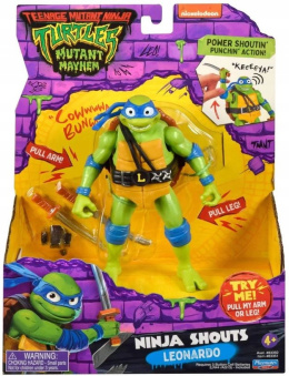 Wojownicze Żółwie Ninja Zestaw Figurka Leonardo Dźwięk