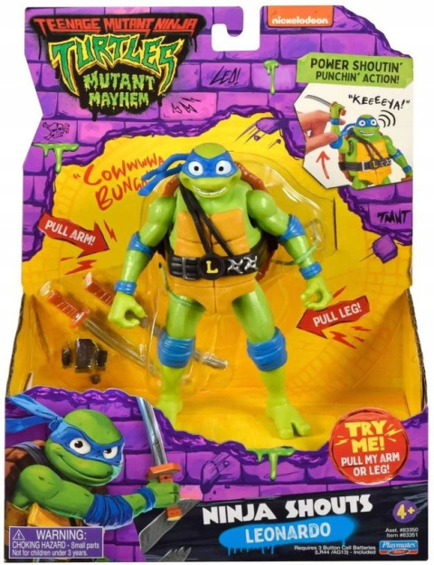 Wojownicze Żółwie Ninja Zestaw Figurka Leonardo Dźwięk Wojownicze Żółwie Ninja Zestaw Figurka Leonardo Dźwięk