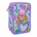 Coolpack Piórnik Trzykomorowy z Wyposażeniem Jumper 3 Sew Heart 067832