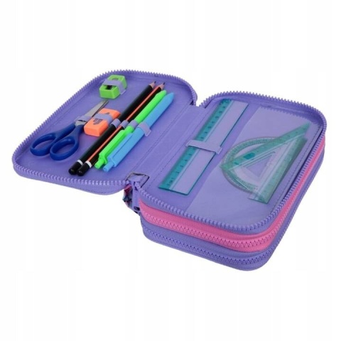 Coolpack Piórnik Trzykomorowy z Wyposażeniem Jumper 3 Sew Heart 067832