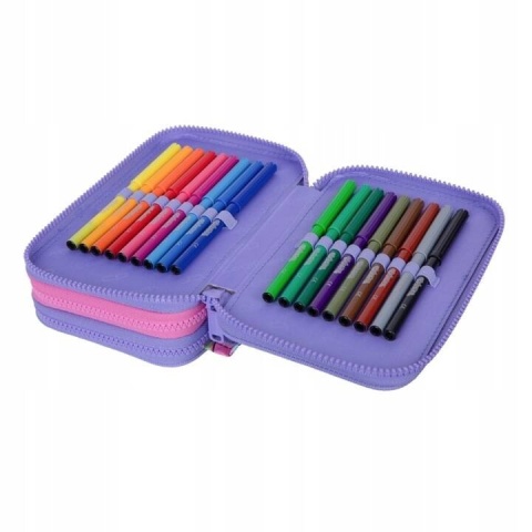 Coolpack Piórnik Trzykomorowy z Wyposażeniem Jumper 3 Sew Heart 067832