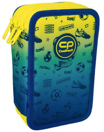 Coolpack Piórnik Trzykomorowy z Wyposażeniem Jumper 3 Football F067339