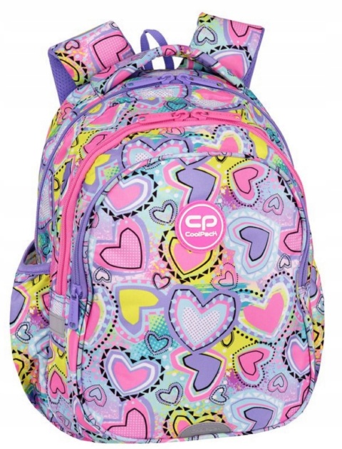 Coolpack Plecak Dwukomorowy dla Klas 1-3 Jerry Pastel Hearts F029832