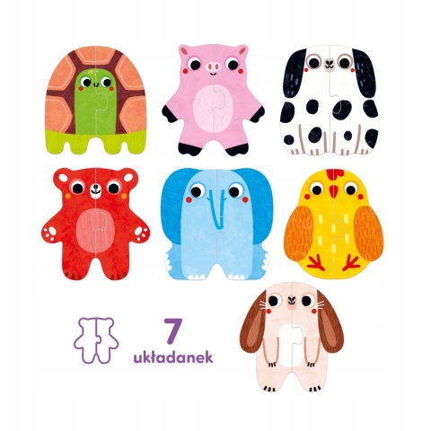 CzuCzu Moje Pierwsze Puzzle Zwierzątka 15m+ 12m+ 94140