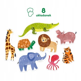 CzuCzu Puzzle Progresywne Dzikie Zwierzątka 24m+ 94171