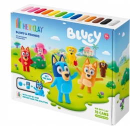Hey Clay Masa Plastyczna Zestaw Bluey i Przyjaciele Akcesoria HCL15031