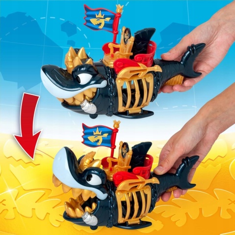 Piratix Zestaw King Shark Golden Teeth Złoty Rekin z Klatką