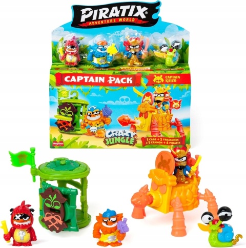 Piratix Zestaw Crazy Jungle Seria 3 Captain Pack Captain Kaizo