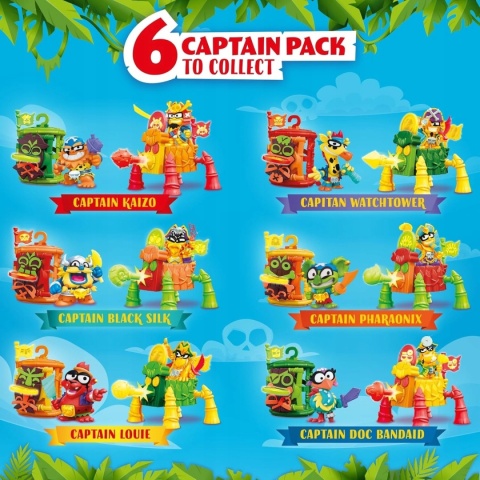 Piratix Zestaw Crazy Jungle Seria 3 Captain Pack Captain Black Silk