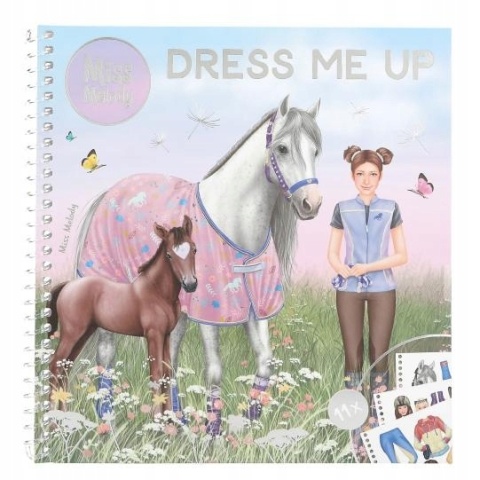 TOP MODEL KOLOROWANKA Dress Me UP Miss Melody Naklejki 13743