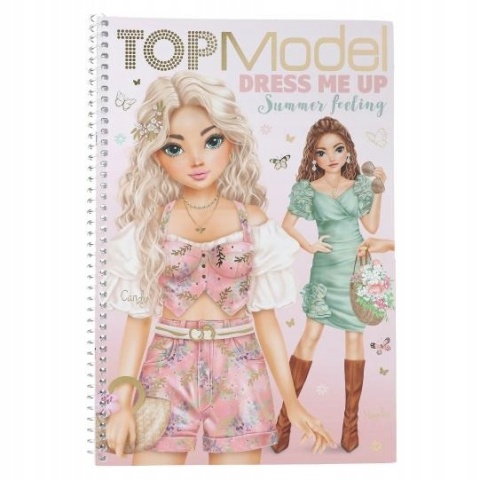 TOP MODEL Kolorowanka Dress me UP Szkicownik Summer Feeling 13833