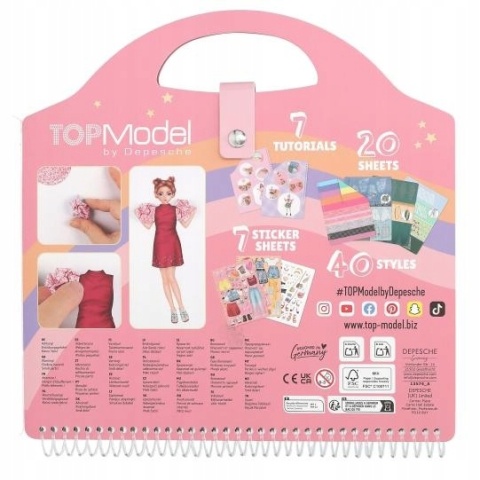 TOP MODEL Szkicownik Projektantki Dress me Up Collage Book 13574