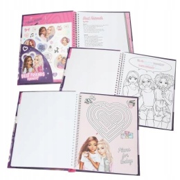 TOP MODEL Zeszyt Szkicownik Kolorowanka Światełko LED Friends 13722