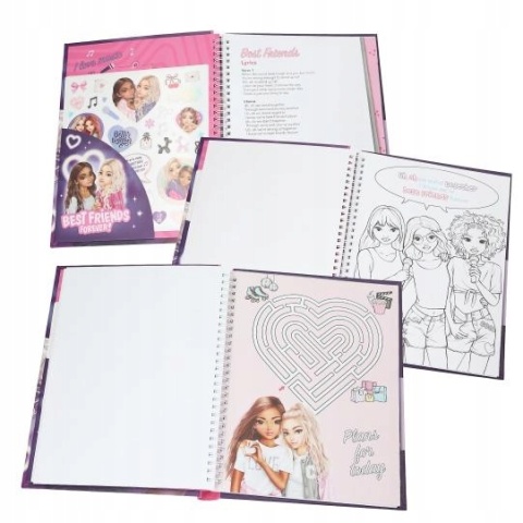 TOP MODEL Zeszyt Szkicownik Kolorowanka Światełko LED Friends 13722