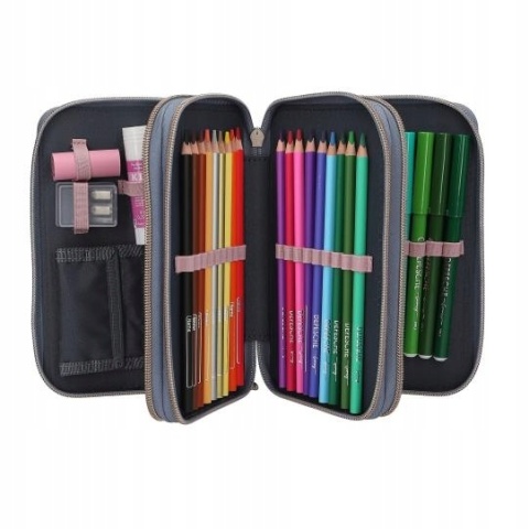 Top Model Piórnik Potrójny z Wyposażeniem Miss Melody Efekt 3D 13415