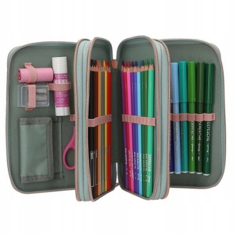 Top Model Piórnik Potrójny z Wyposażeniem Melody Romantic Fields 13403