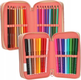 Top Model Piórnik Potrójny z Wyposażeniem Girl Power 13283