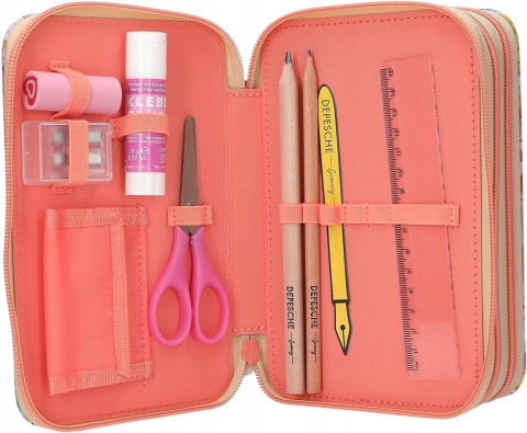 Top Model Piórnik Potrójny z Wyposażeniem Girl Power 13283