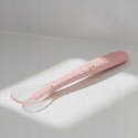 BocioLand Łyżeczka Silikonowa Różowa Elastyczna Końcówka do Karmienia