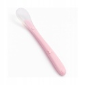 BocioLand Łyżeczka Silikonowa Różowa Elastyczna Końcówka do Karmienia