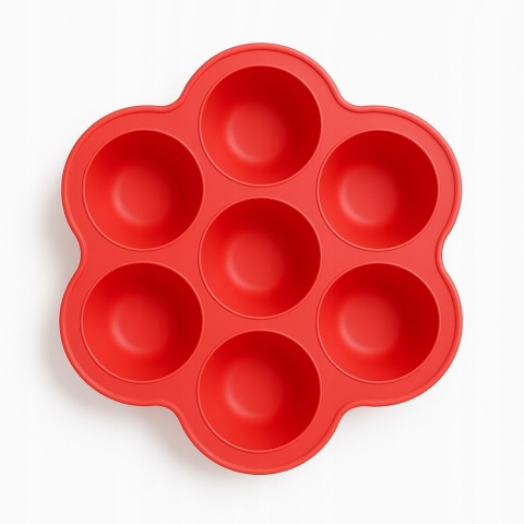 BocioLand Silikonowa Forma Do Mrożenia Żywności dla Dzieci Czerwona