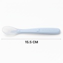 BocioLand Łyżeczka Silikonowa Niebieska Elastyczna Końcówka do Karmienia