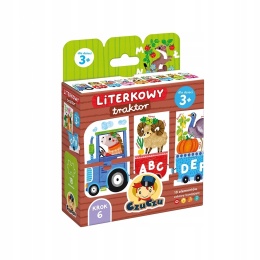 CzuCzu Puzzle Literkowy Traktor 18 elementów 3+ 94645