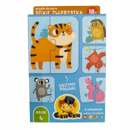 CzuCzu Puzzle Do Pary Dzikie Zwierzątka 18m+ 16 elementów 93280