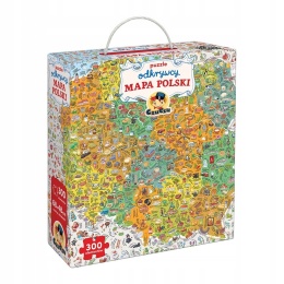 CzuCzu Puzzle Odkrywcy Mapa Polski 300 elementów 7+ 94553