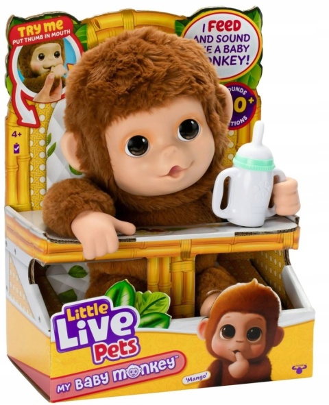 Little Live Pets Interaktywna Maskotka Małpka Małpa Mango 26558