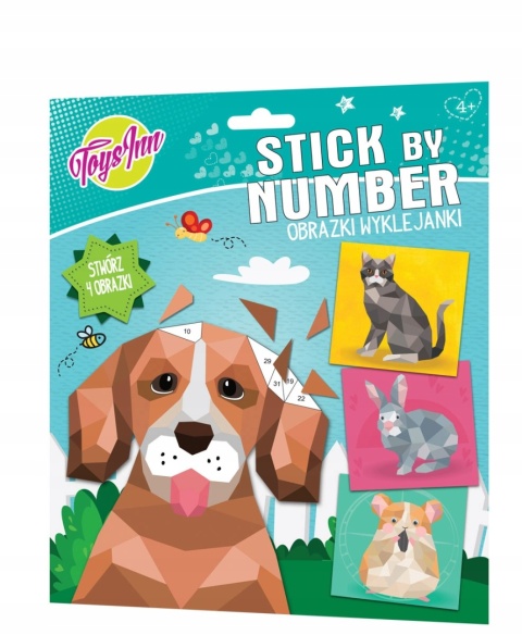 Stnux Obrazki Magic Wyklejanie po Numerach Zwierzęta STN7359