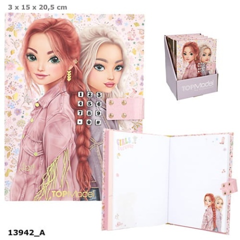 TOP MODEL Pamiętnik na Kod z Dźwiękiem CowGirl 13942